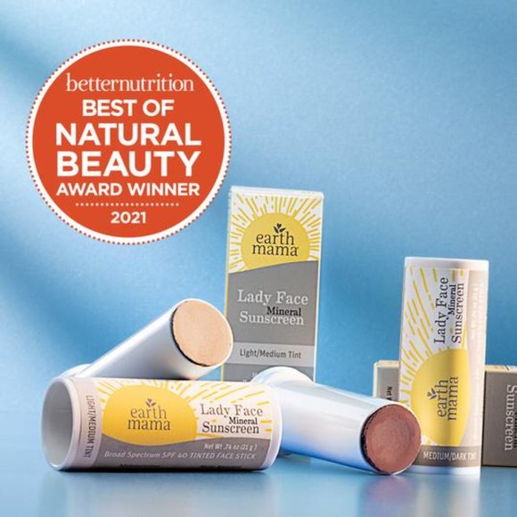 Earth Mama Lady FaceTinted Mineral Sunscreen SPF40 - Picture 1 of 12